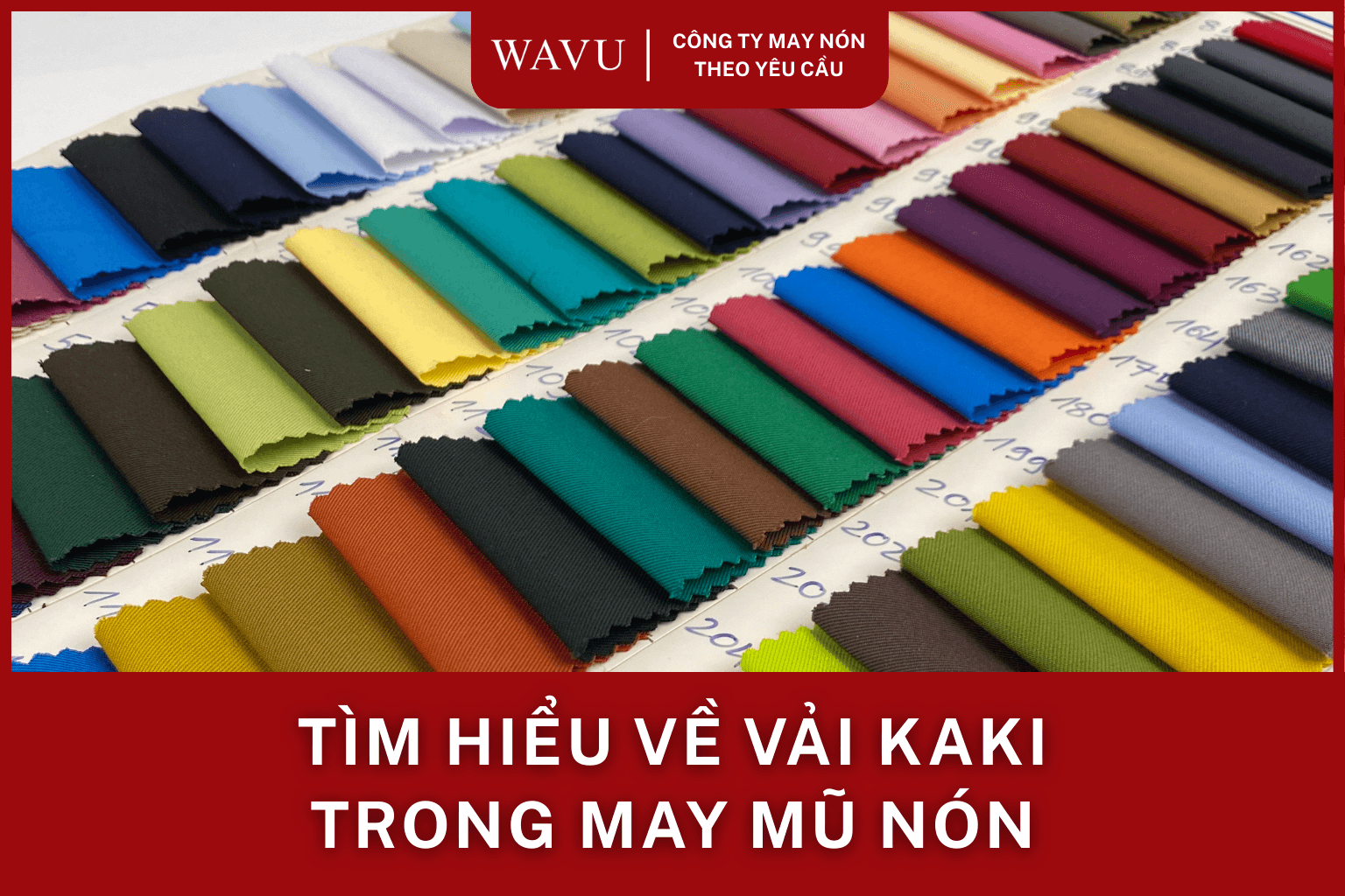 Tìm hiểu về vải kaki trong may mũ nón