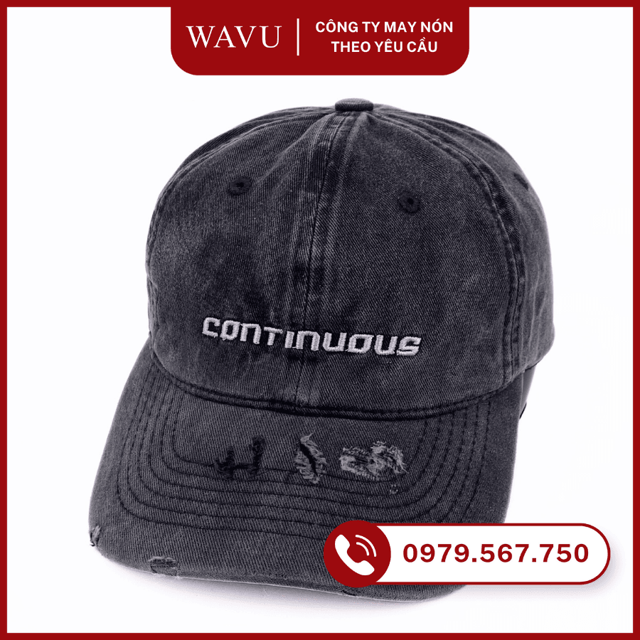 may nón kết vải jean wash