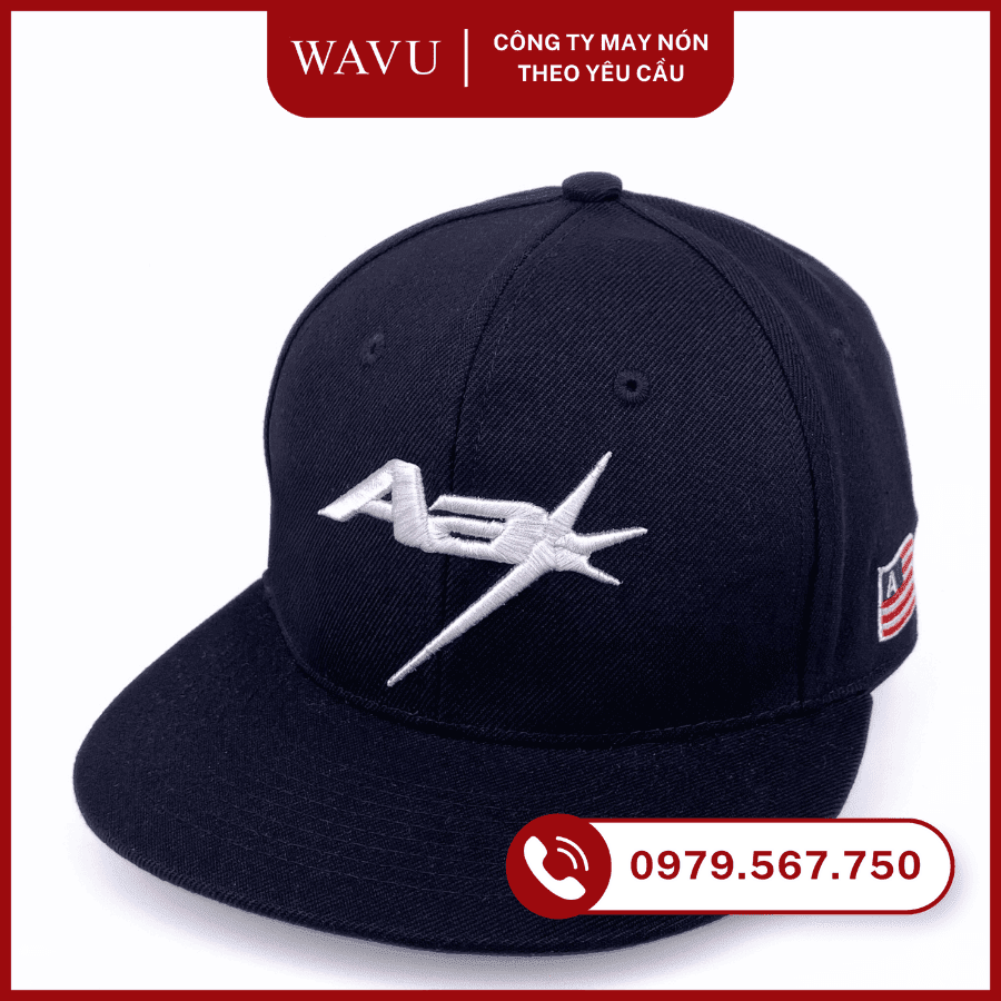 may nón snapback thêu họa tiết
