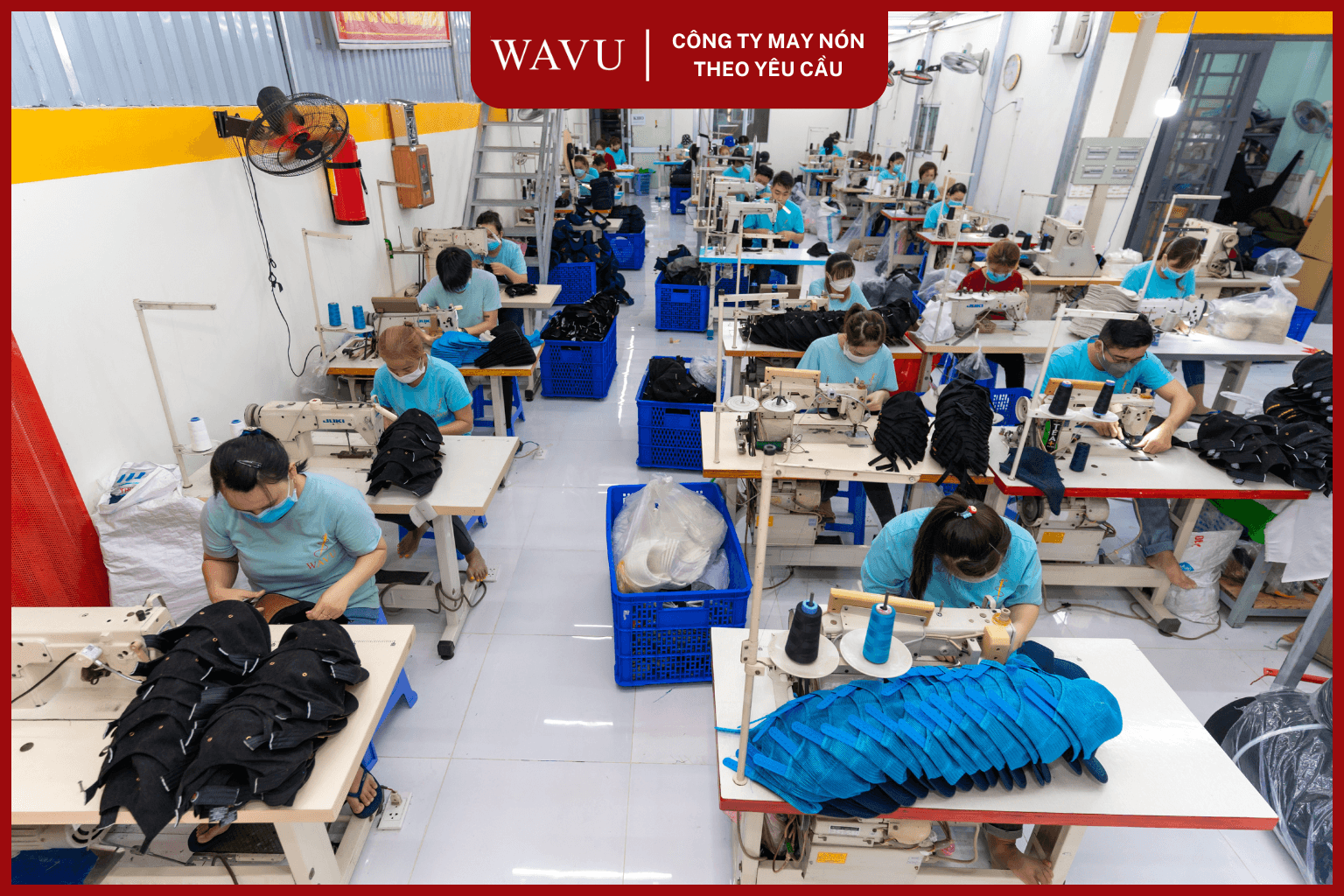 Xưởng may nón bucket trẻ em