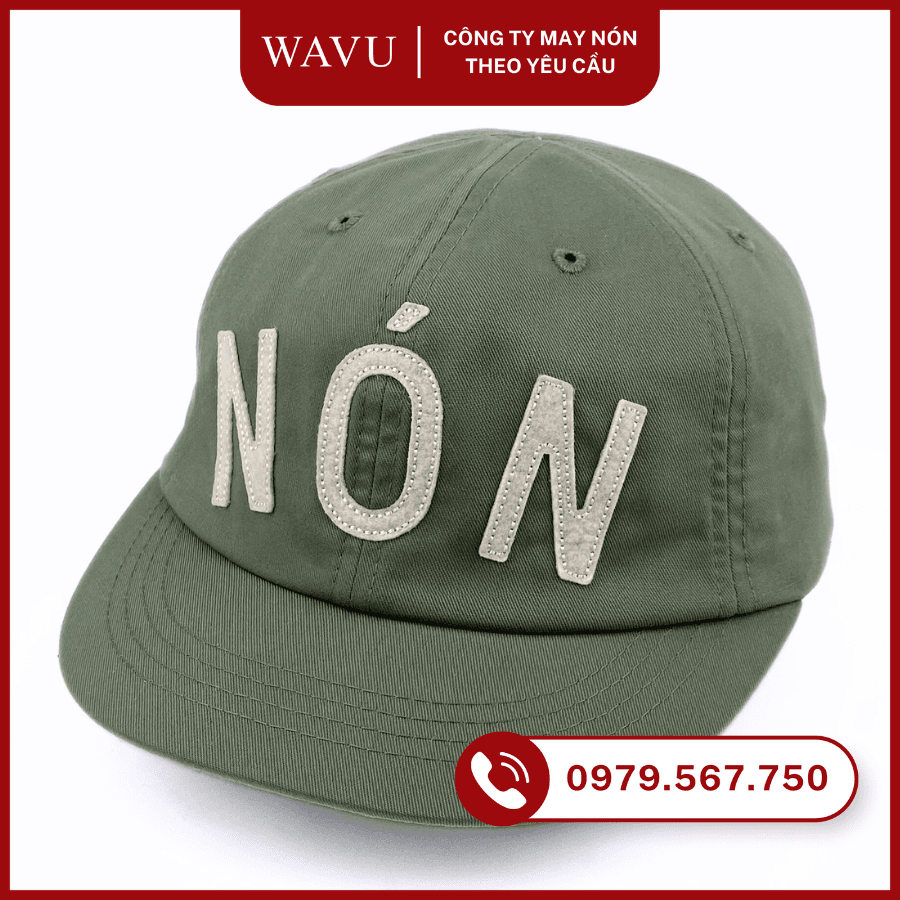 Sản xuất nón kết ngắn in thêu theo yêu cầu