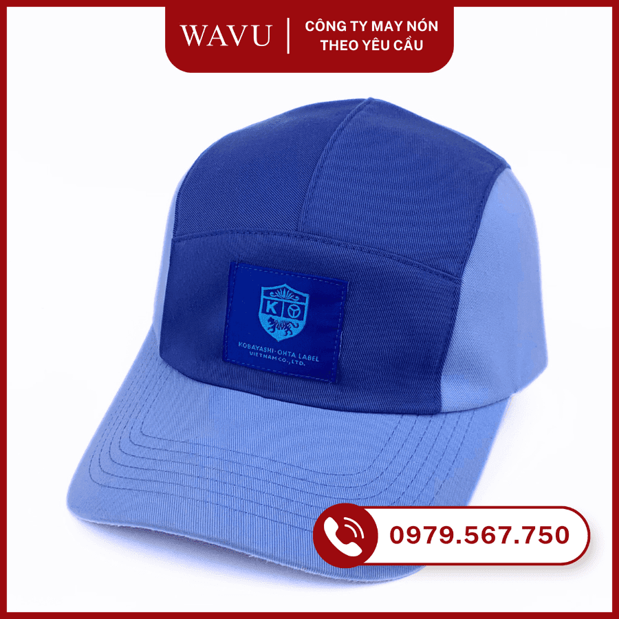 May nón 5-panel theo yêu cầu