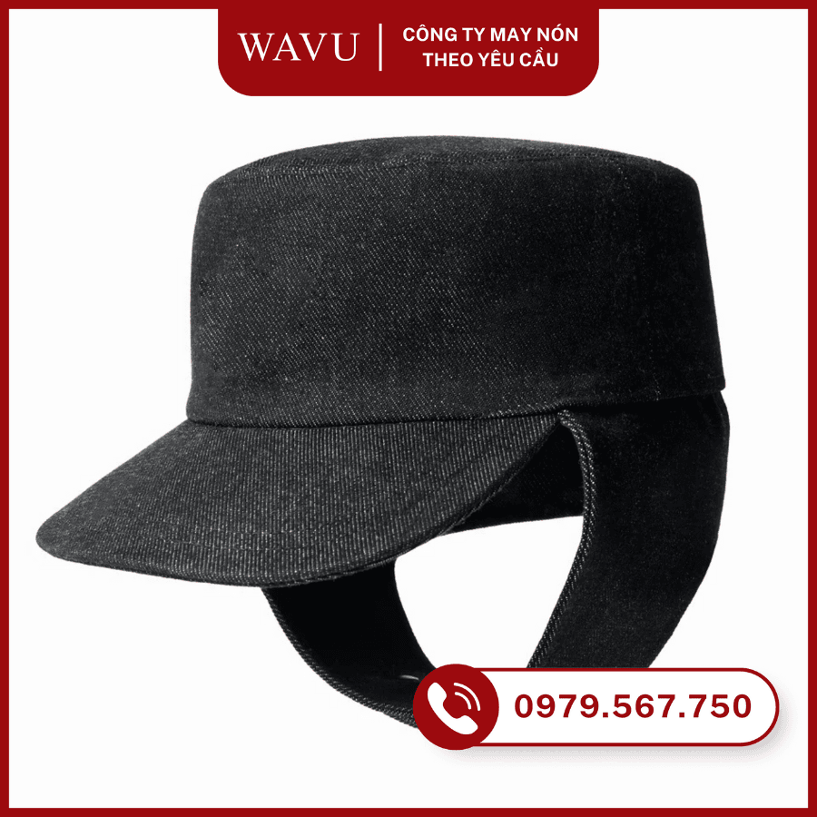 May nón thời trang Pillbox Trapper Cap