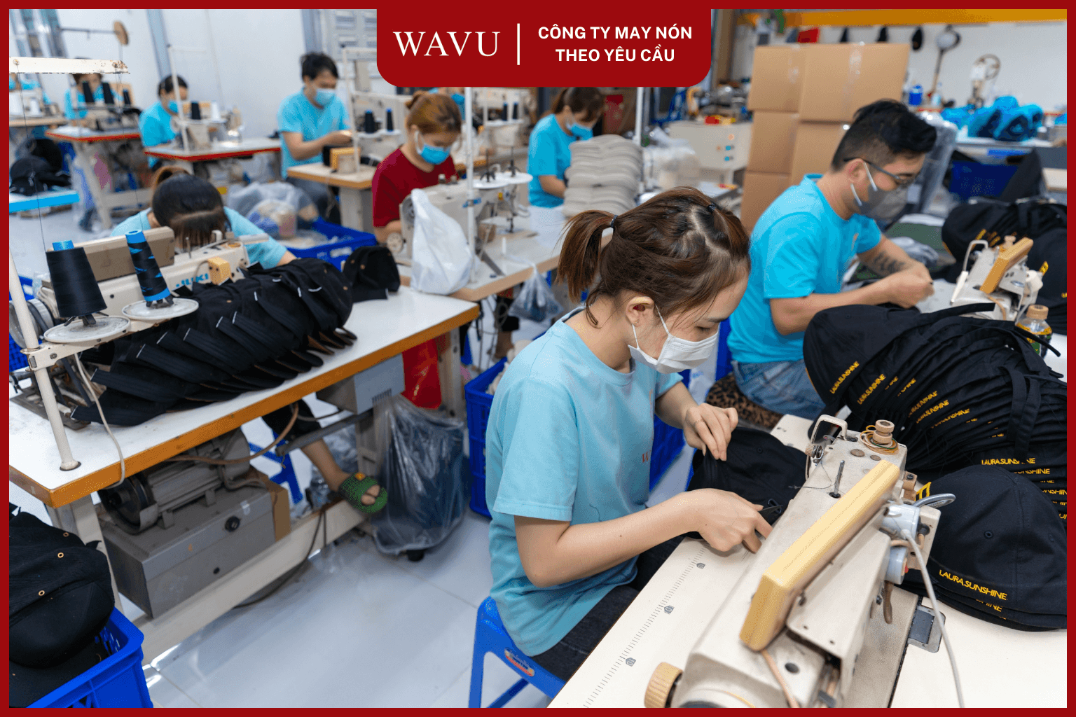 Xưởng may nón kết thời trang