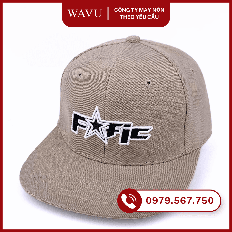 May nón thêu 2D kết hợp 3D