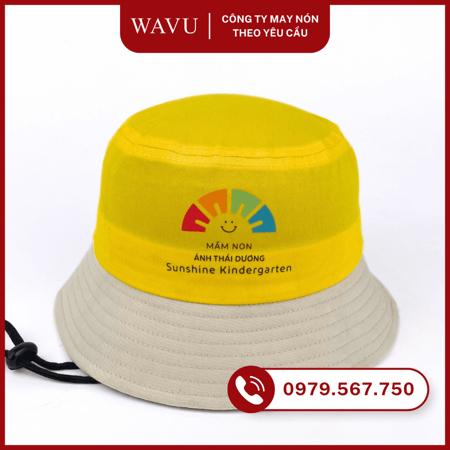 may nón bucket trẻ em