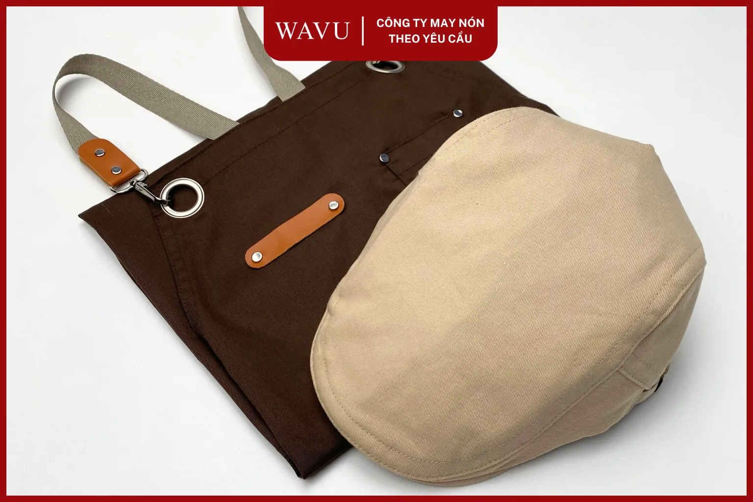 N&oacute;n beret đồng phục nh&acirc;n vi&ecirc;n c&agrave; ph&ecirc;