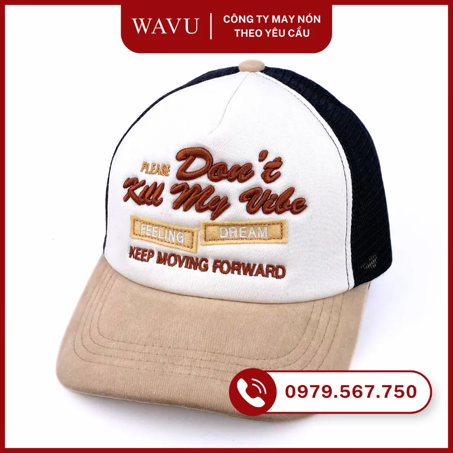 May nón kết lưới ép mút