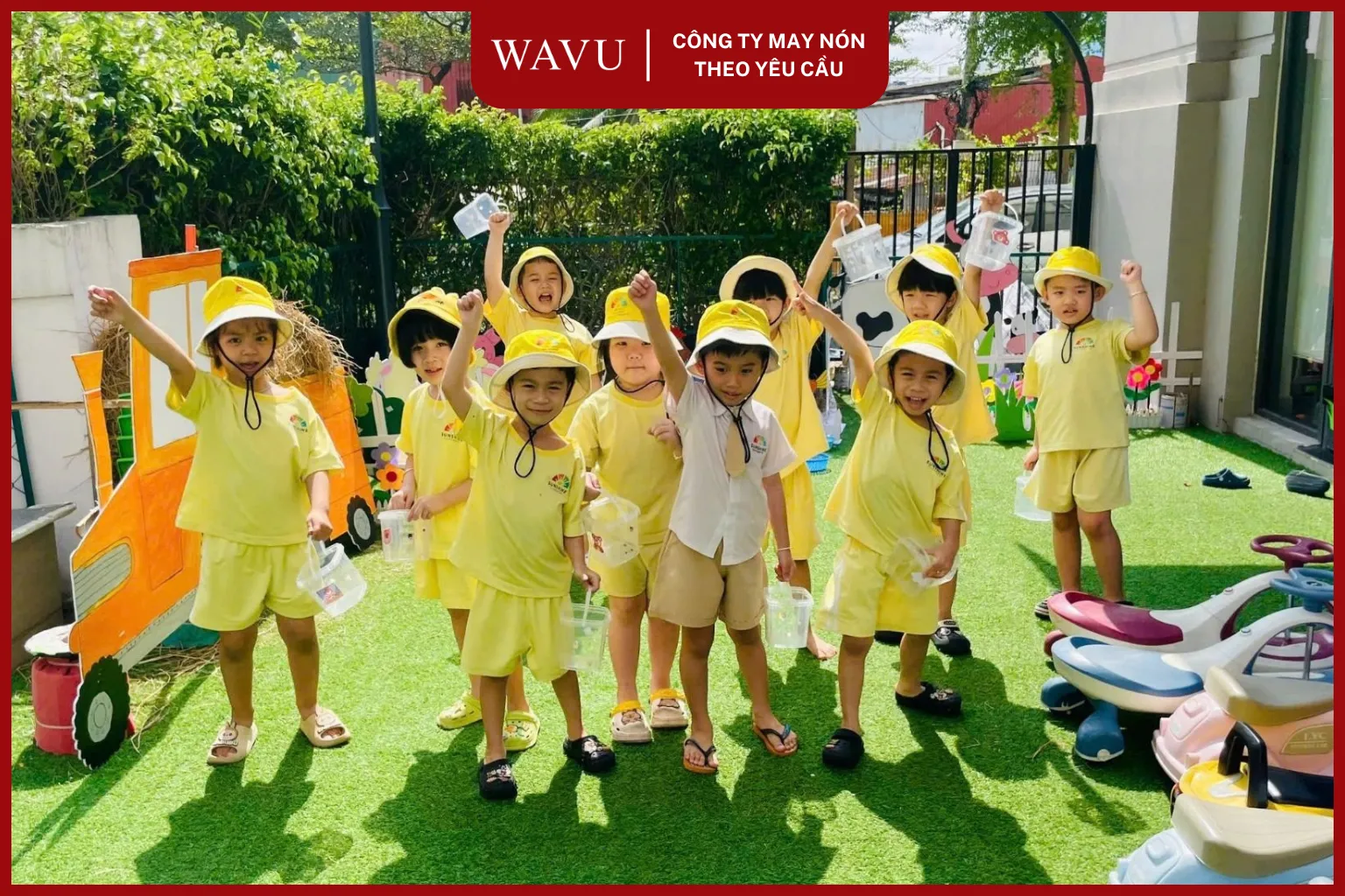 May mũ lưỡi trai trẻ em