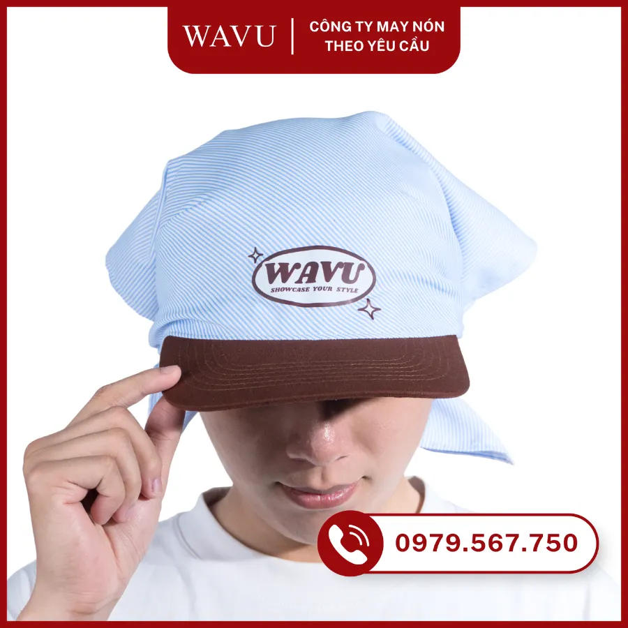 Mũ lưỡi trai phối khăn bandana