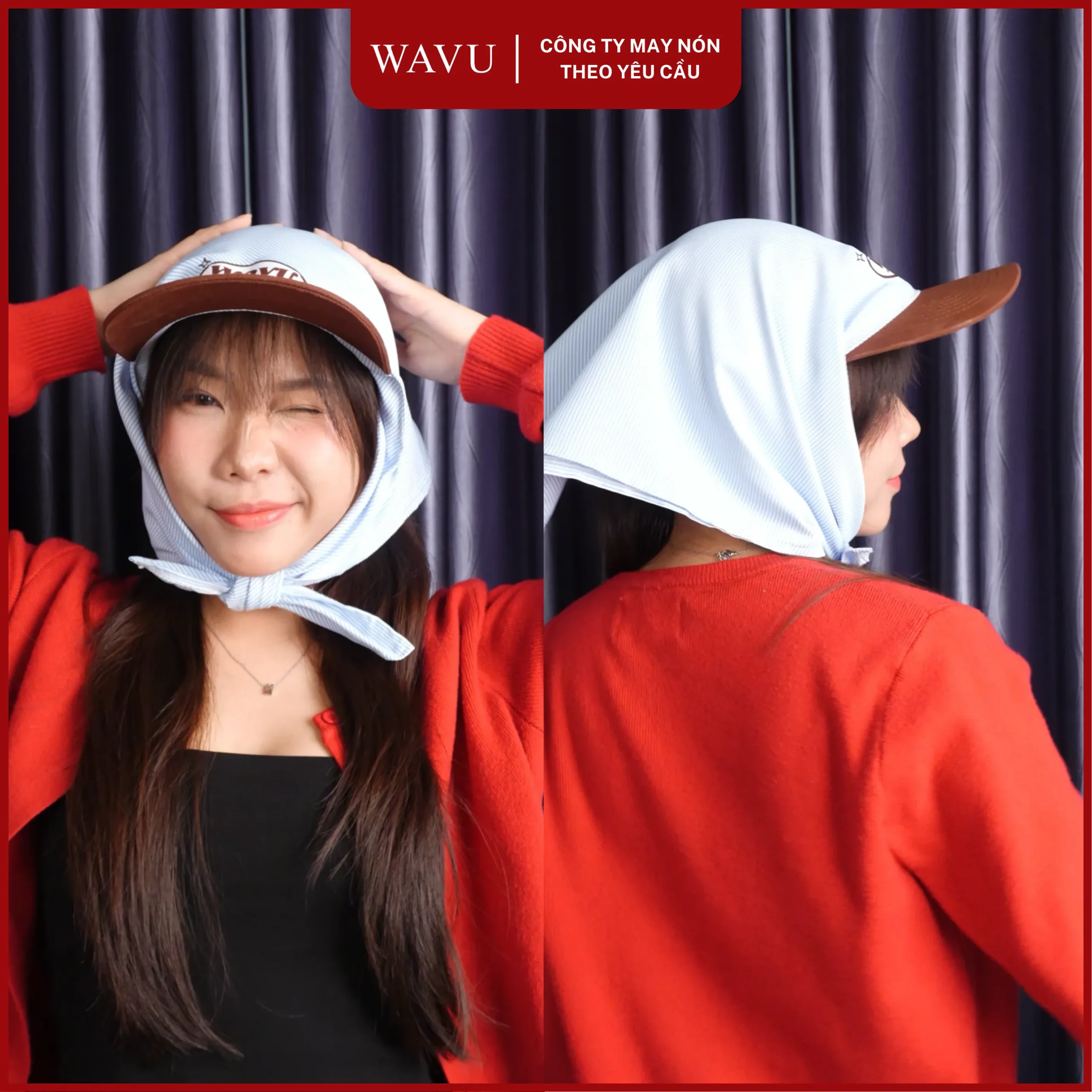 Cách đội nón Bandana - Cột cổ