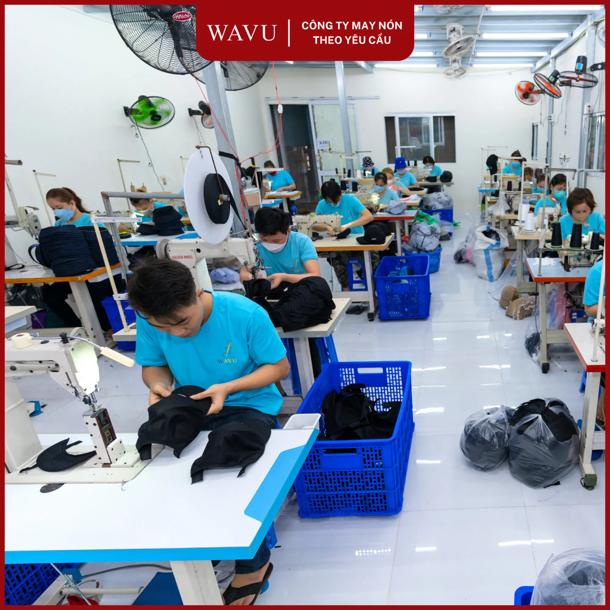 Xưởng sản xuất nón teambluding